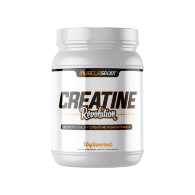 Pure creatine monohydrate powder for muscle strength and power